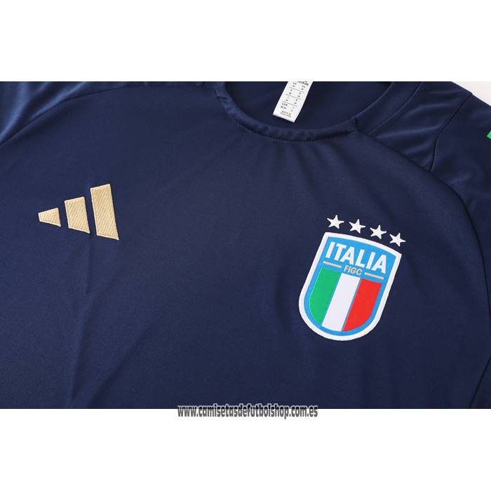 Chandal del Italia 24-25 Manga Corta Azul - Pantalon Corto